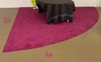 Freeform tapijt donker framboos kleur, Overige vormen, 200 cm of meer, 200 cm of meer, Modern