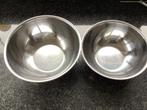 2 grote inox kommen, Huis en Inrichting, Ophalen of Verzenden, Inox