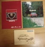 Alfa Roméo Giulietta folder en rij- en onderhoudsboekje, Ophalen of Verzenden