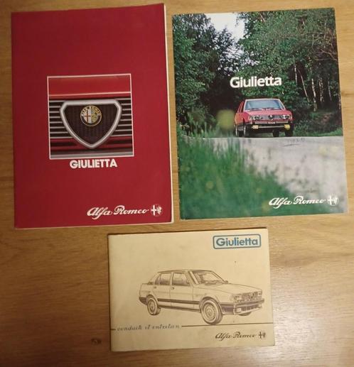 Alfa Roméo Giulietta folder en rij- en onderhoudsboekje, Auto diversen, Handleidingen en Instructieboekjes, Ophalen of Verzenden