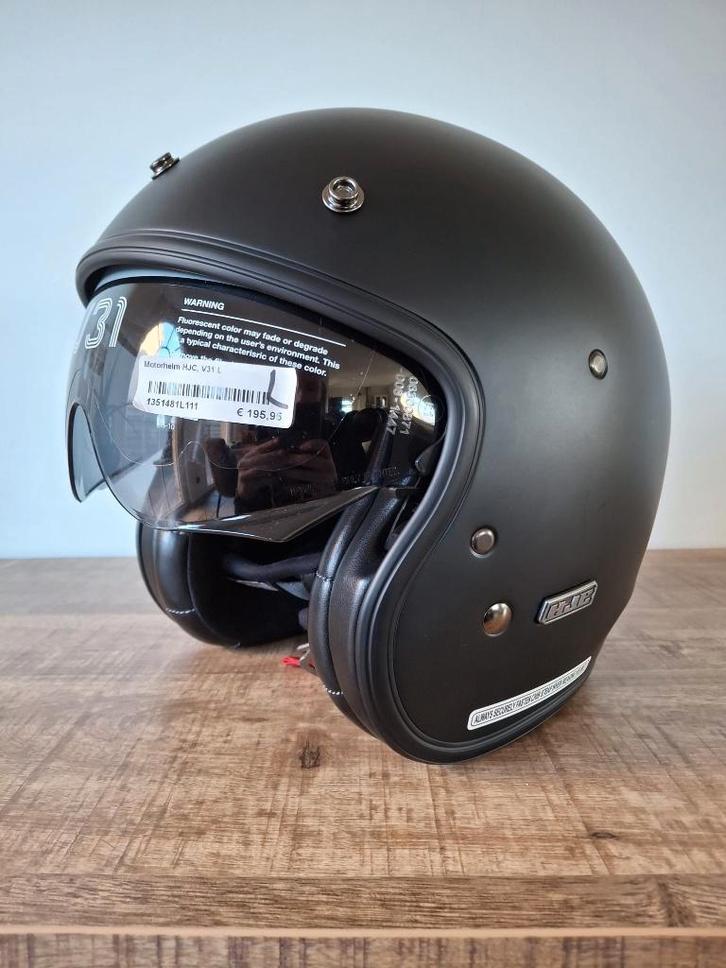 STOCKDEALS! Motorhelm Jet - HJC V31 (meerdere maten), Motoren, Kleding | Motorhelmen, Jethelm, M, HJC, Nieuw met kaartje, Ophalen