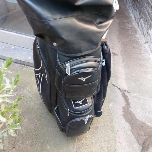 MIZUNO 2024 PRO CARTBAG LElER ZWART 2024, Sport en Fitness, Golf, Zo goed als nieuw, Mizuno, Ophalen