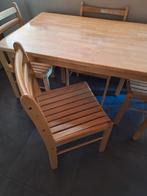 Keukentafel + 4 stoelen  - perfecte staat!, Zo goed als nieuw, Ophalen