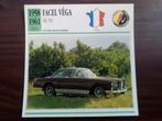 Facel Véga - Edito Service kaarten auto bouwperiode1958-1966, Auto's, Ophalen of Verzenden, Zo goed als nieuw