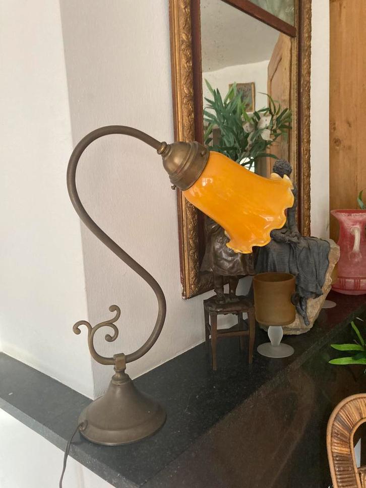 Lampe Art Nouveau authentique XX e, Antiquités & Art, Antiquités | Éclairage, Enlèvement
