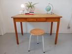 Vintage tafel beuk hout, Huis en Inrichting, Ophalen, Gebruikt