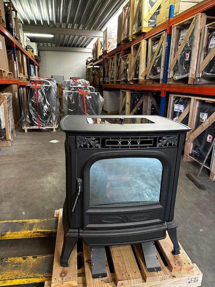 Harman XXV Charcoal Vrijstaande Pelletkachel, Huis en Inrichting, Kachels, Zo goed als nieuw, Vrijstaand, Pelletkachel, Overige brandstoffen