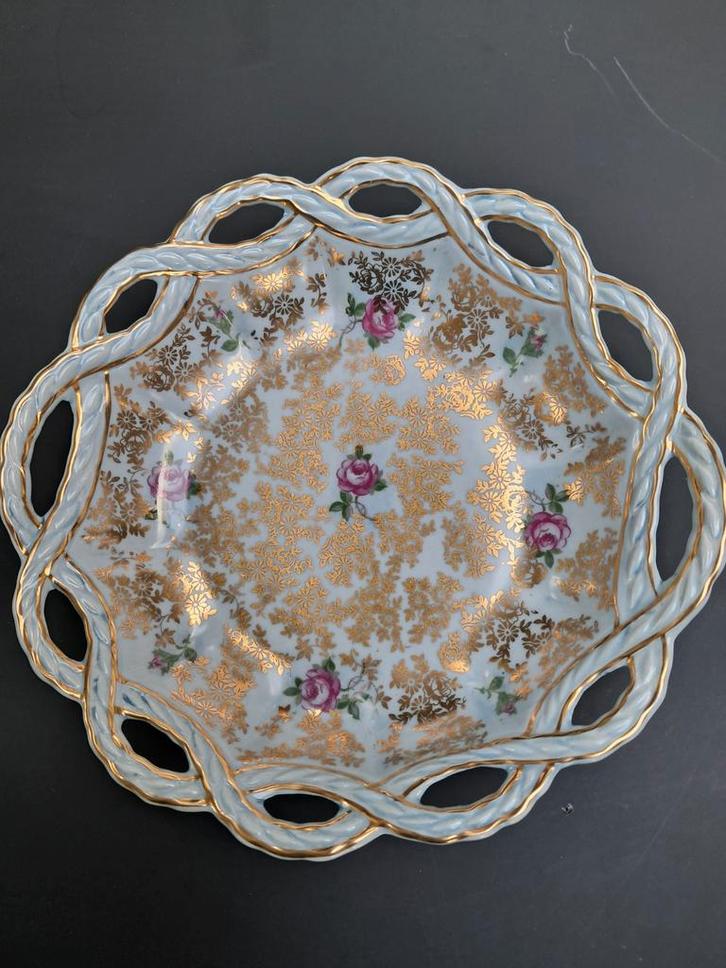 Oscar Schlegelmilch decoratieve schaal (Duitsland) - Porce, Antiek en Kunst, Antiek | Porselein, Ophalen of Verzenden