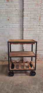 serveerwagen industriele look, Huis en Inrichting, Ophalen, Zo goed als nieuw