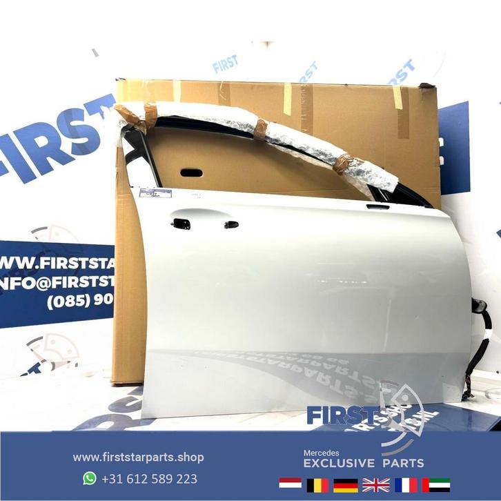 W177 DEUR RECHTS COMPLEET PORTIER ZWART WIT GRIJS BLAUW RECH, Auto-onderdelen, Carrosserie, Deur, Mercedes-Benz, Voor, Rechts