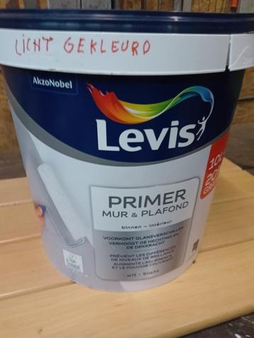 Levis primer licht groen voor muur-en plafond. 12 liter