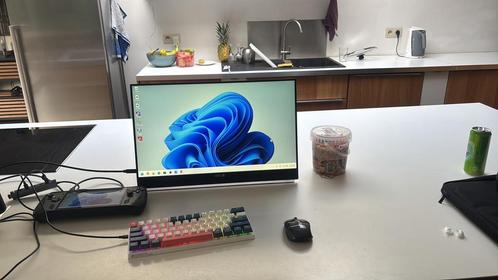 Ecran 22 pouces mobile Asus Ips 100hz avec pied bureau, Computers en Software, Monitoren, Zo goed als nieuw, IPS, Ophalen