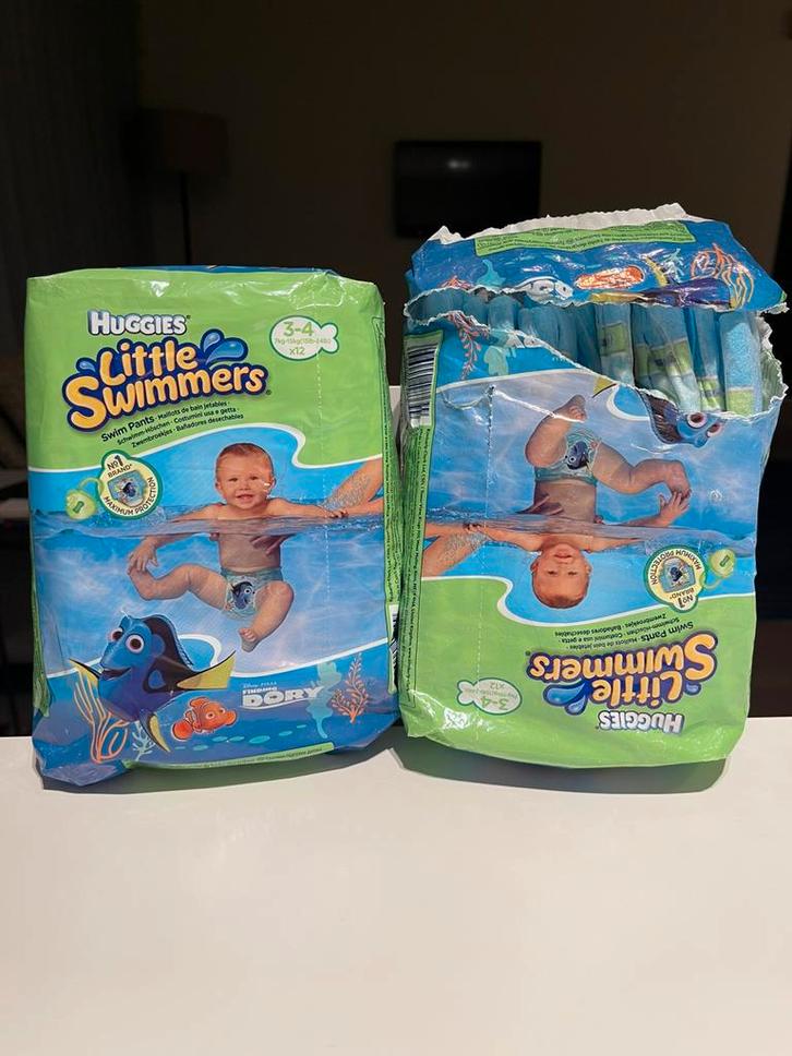 Zwemluiers - Huggies Little Swimmers, Kinderen en Baby's, Babykleding | Baby-zwemkleding, Zo goed als nieuw, Ophalen