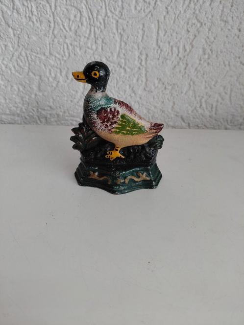 Gietijzeren deurstop eend, Antiek en Kunst, Curiosa en Brocante, Ophalen of Verzenden