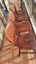 Stoelen van goed stevig hout 5 stuks, Ophalen, Gebruikt, Bruin, Vijf, Zes of meer stoelen