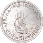 SUID AFRIKA 1652-1952 KING GEORGE THE SIXTH  ZILVER MUNT 18g, Enlèvement ou Envoi, Monnaie en vrac, Argent, Afrique du Sud