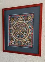 Rode kader met mandala in., Antiek en Kunst, Ophalen of Verzenden