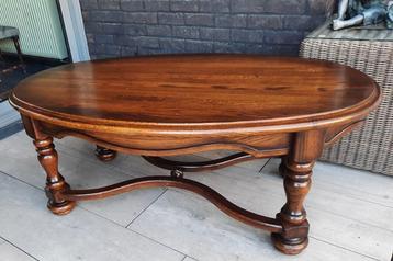 SALONTAFEL EIK OVAAL  130 L X 75 BR X 50 H beschikbaar voor biedingen