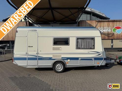 Fendt Saphir 450 QB 2004 VOORTENT + LUIFEL!, Caravans en Kamperen, Caravans, tot en met 4, 1000 - 1250 kg, Treinzit, Fendt, Vast bed