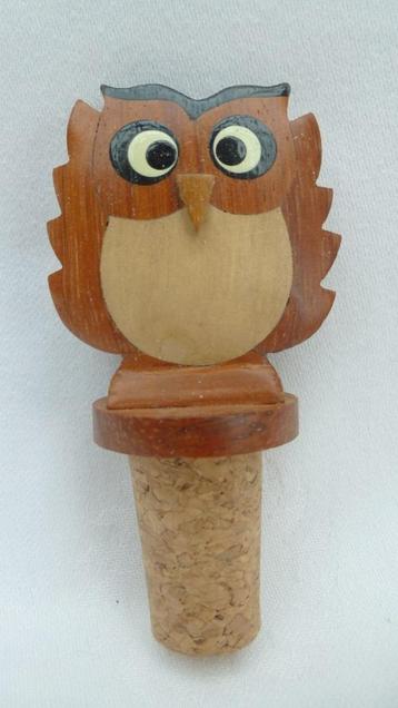 bouchon de bouteille en forme de hibou, hauteur totale 8 cm, Enlèvement ou Envoi, Comme neuf, Animal