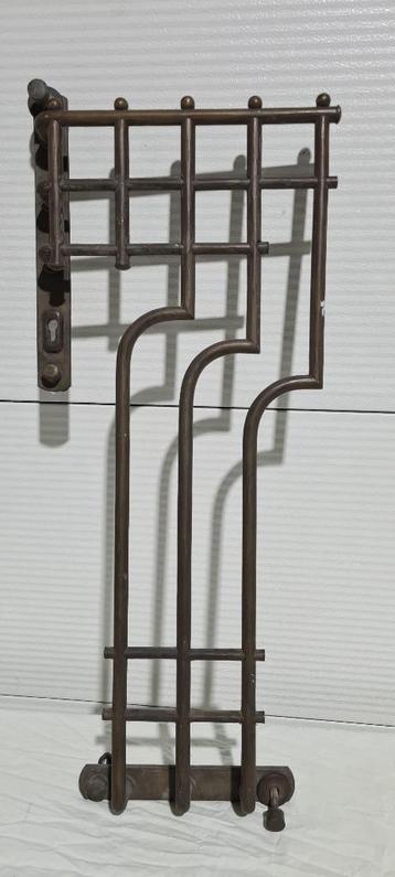 Art deco massief bronzen deurgreep / tralies, beschikbaar voor biedingen