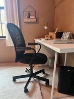 Bureaustoel op wieltjes met armleuningen zwart Flintan Ikea, Enlèvement, Noir, Chaise de bureau