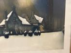 Schilderij van Julien Célios „klooster onder de sneeuw”, Ophalen