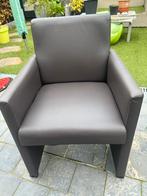 Lederen eetkamerstoelen met armleuning, Huis en Inrichting, Stoelen, Ophalen, Leer, Zo goed als nieuw, Vier