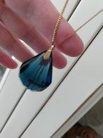 Antieke hanger in / kristal/ glas? Met ketting met stempel, Handtassen en Accessoires, Kettingen, Ophalen of Verzenden, Zo goed als nieuw