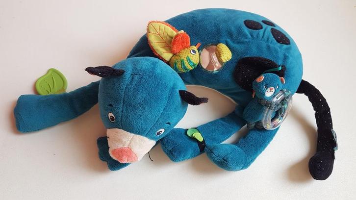MOULIN ROTY - Grande Panthère Zimba d'activités - Dans La Ju, Kinderen en Baby's, Speelgoed | Knuffels en Pluche, Gebruikt, Poes