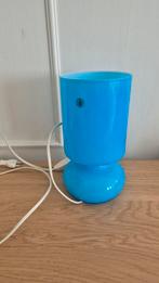Blauwe glazen lamp Ikea Lykta, Huis en Inrichting, Lampen | Tafellampen, Ophalen of Verzenden