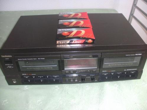 LECTEUR DE CASSETTES TECHNICS RS-TR555, TV, Hi-fi & Vidéo, Decks cassettes, Double, Enlèvement ou Envoi