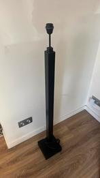 Zwarte houten stalamp op metalen voet 125cm, Huis en Inrichting, Ophalen, Gebruikt, 100 tot 150 cm, Modern