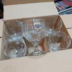 6 glazen Brugs Tarwebier in doos., Ophalen of Verzenden, Zo goed als nieuw