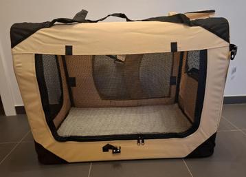 Topmast nylon hondenbench opvouwbaar beige + hondenmat beschikbaar voor biedingen