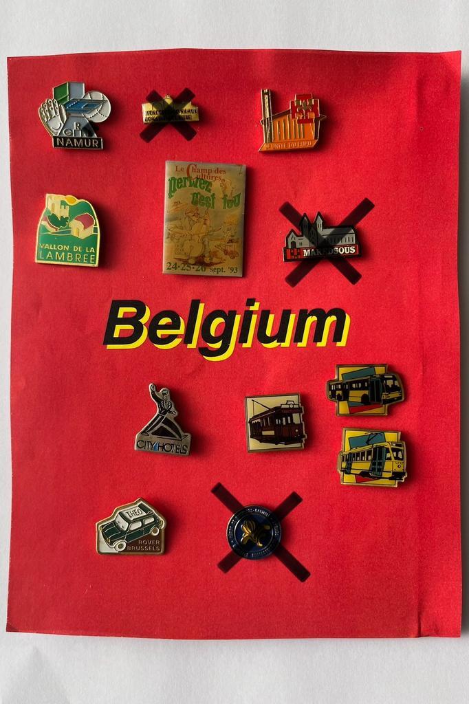 Pin’s Belgium  vintage des  90´s, Verzamelen, Speldjes, Pins en Buttons, Gebruikt, Speldje of Pin, Transport, Ophalen