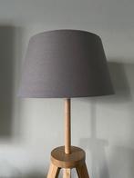 Abat jour en tissu taupe, Zo goed als nieuw