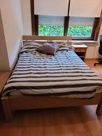 Bed twijfelaar, Huis en Inrichting, Slaapkamer | Bedden, Ophalen, Gebruikt, 140 cm, Twijfelaar