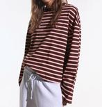 Bershka LONG SLEEVE - Longsleeve - dark brown, Bruin, Zo goed als nieuw, Maat 36 (S), Bershka