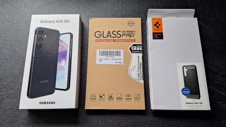 Galaxy A55 5G 256GB 100% NEUF + vitre de protection et coque, Télécoms, Téléphonie mobile | Samsung, Neuf, Autres modèles, 256 GB