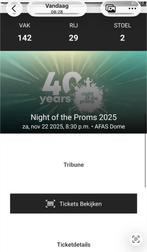 Night of the proms - zaterdag 22 november, Tickets en Kaartjes, Concerten | Overige, November
