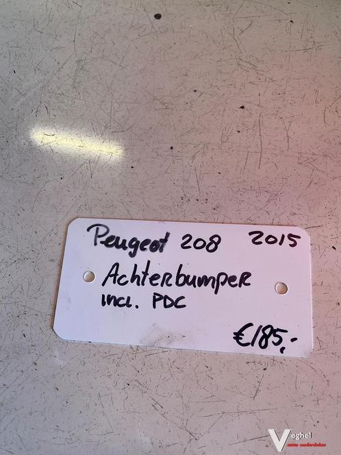 Peugeot 208 2015  Achterbumper incl. pdc, Auto-onderdelen, Carrosserie, Bumper, Achter, Gebruikt, Ophalen