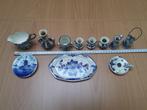 Set miniaturen delfts blauw jaren 60-70:, Ophalen of Verzenden