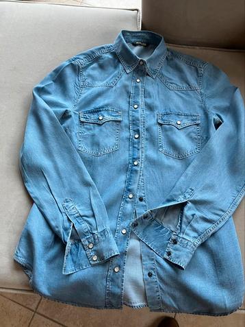 Jeans blouse, Massimo Dutti, maat 36, als nieuw