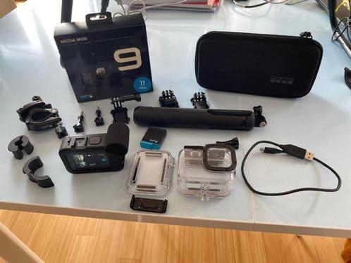 GoPro HERO10 Noire + accessoires, Audio, Tv en Foto, Actiecamera's, Zo goed als nieuw, GoPro, Ophalen