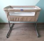 CHICCO CO-SLEEPER NEXT2ME ESSENTIAL BEIGE + REISBED GRIJS, Kinderen en Baby's, Ophalen, Zo goed als nieuw, Minder dan 140 cm, Minder dan 70 cm