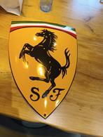 Emaille bord Ferrari, Ophalen of Verzenden