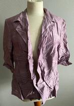 Lila-kleurige blouse met driekwartsmouw Linea Raffaelli maat, Comme neuf, Linea Raffaelli, Taille 42/44 (L), Envoi