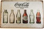Coca Cola retro look metalen wandplaat, Nieuw, Reclamebord, Ophalen of Verzenden