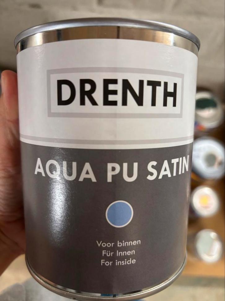 Drenth watergedragen lichtgrijze lak 1liter, Hobby en Vrije tijd, Knutselen, Nieuw, Materiaal, Ophalen of Verzenden